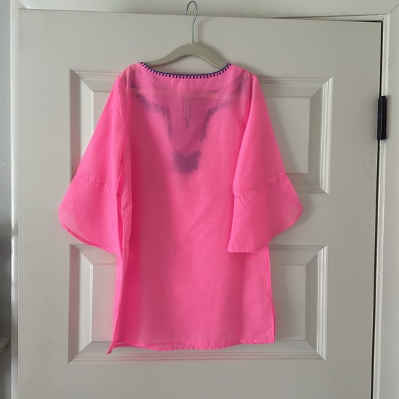 Girls Lilly Pulitzer Embroidered Beach Cover up - Picture 5 of 8